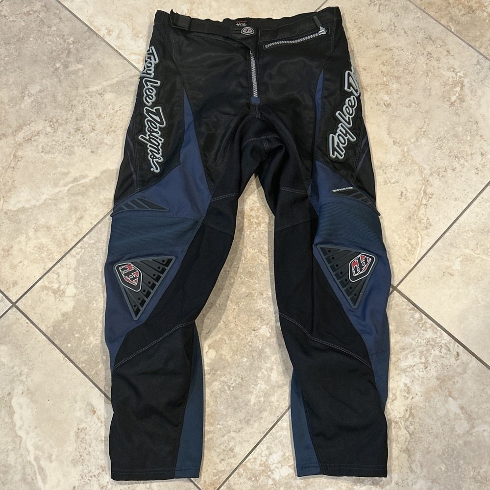Troy Lee Designs Grand Prix Pants Adult 28a Black Racing Motocross ATV Dirtbike